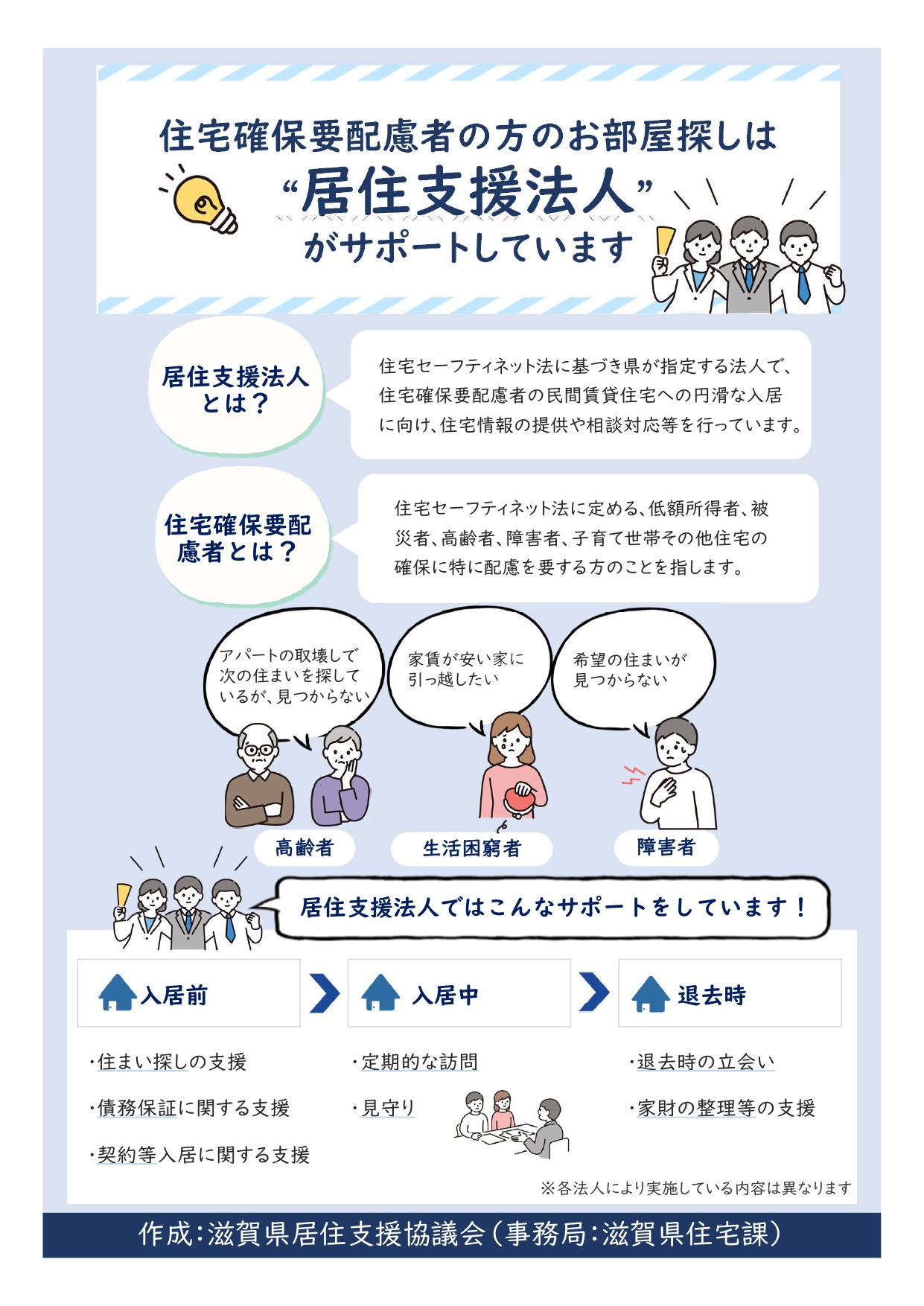 居住支援法人チラシ（表）